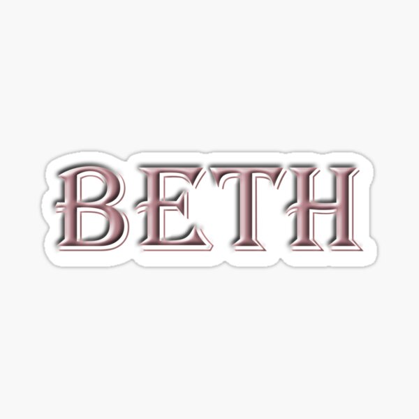 Beth Sticker By Melmel9 Redbubble