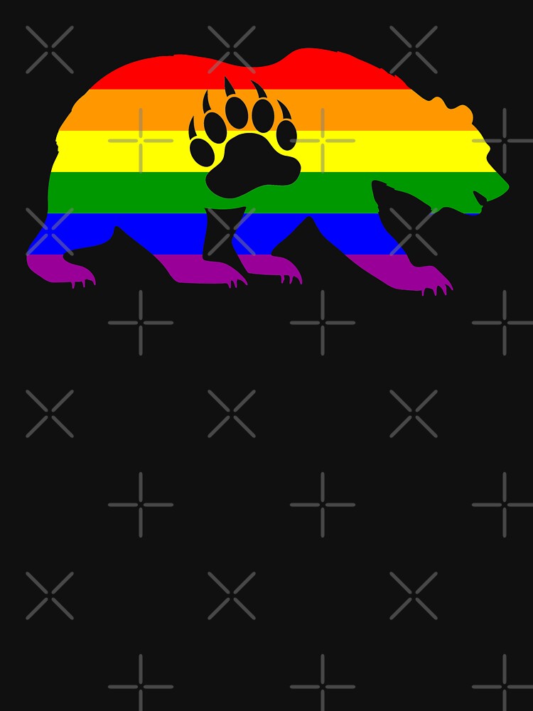 Gay Bear Pride LGBT Flag Bear Paw Lightweight Sweatshirt For Sale