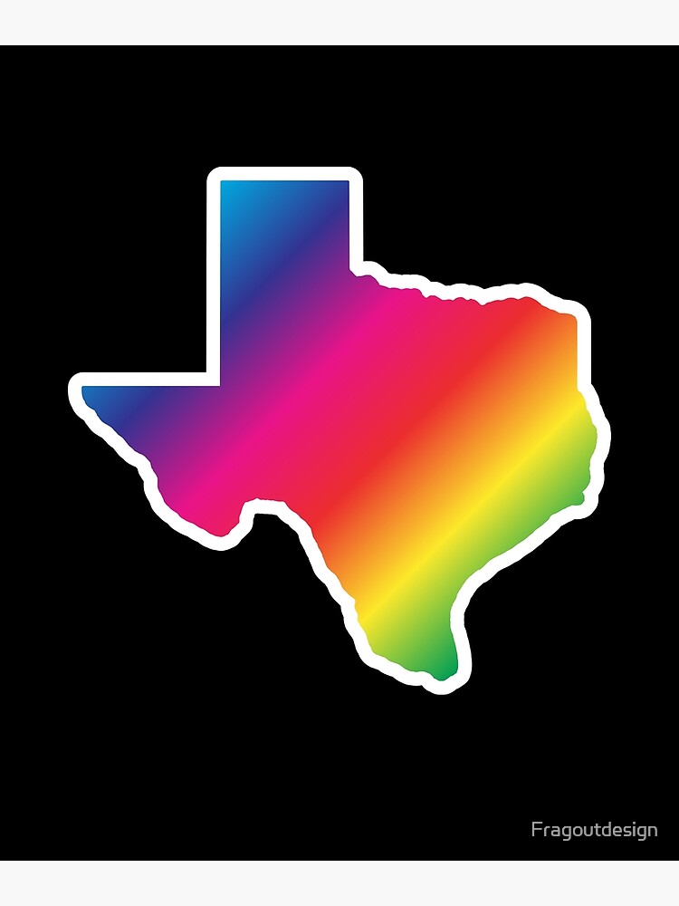 Texas Pride Lgbt Gay Pride Lone Star State Rainbow Poster For Sale By