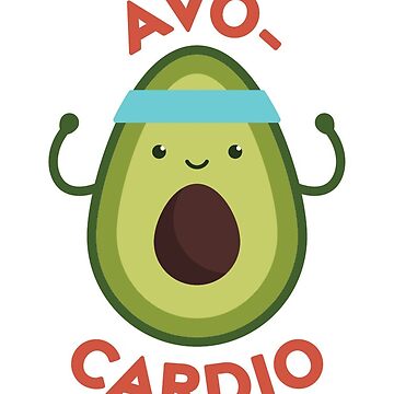 Avocardio Sticker For Sale By Isabellaccruzz Redbubble