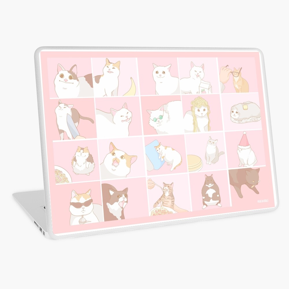 Meme Cats Laptop Skin For Sale By Axiebubble Redbubble