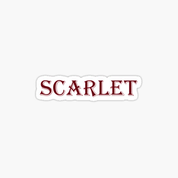 Scarlet Sticker By Melmel9 Redbubble