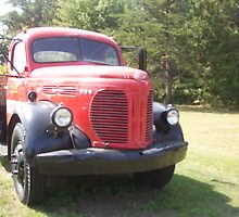 frunt gril of old truck by cdcantrell