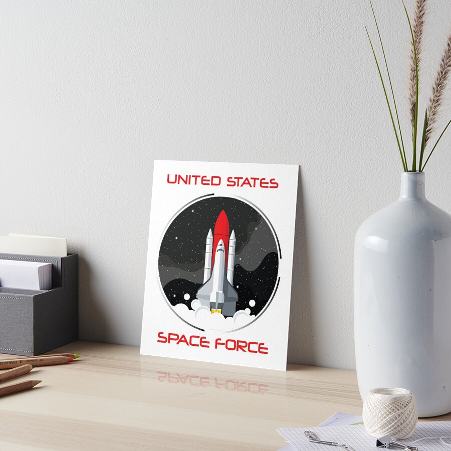 United States Space Force Ussf Art Board Print For Sale By Jevjev