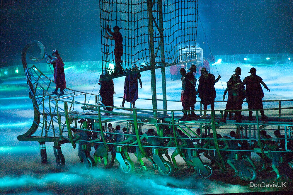 "Boat in a Sea of Mist Ben Hur Show The Slave Galley" by DonDavisUK