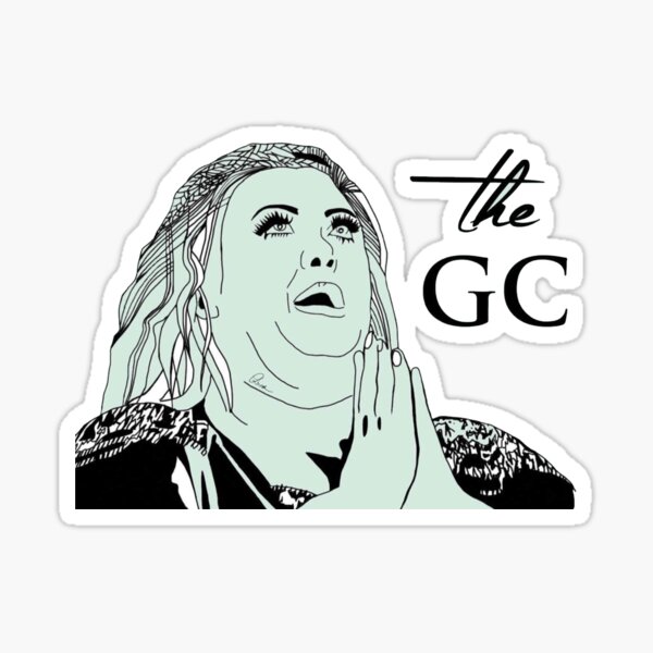 The GC Gemma Collins Sticker For Sale By Chiwithac Redbubble