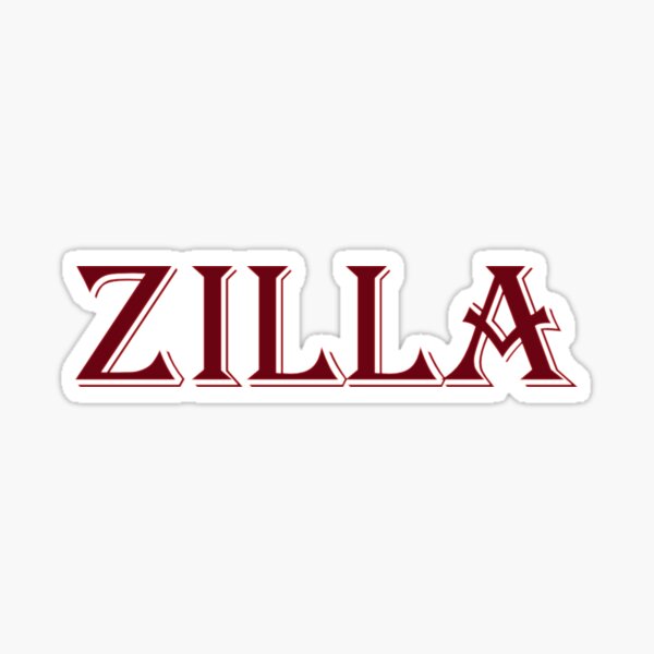 Zilla Sticker For Sale By Melmel9 Redbubble