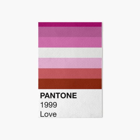 Pantone Pride Lesbian Pride Art Board Print For Sale By Cdoonan