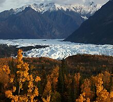 STOCK ~ Fall Surrounds Matanuska Glacier ~ Chugach Mountains by akaurora