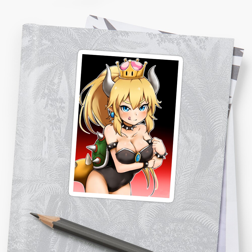 Sexy Bowsette Stickers By Koffeur43 Redbubble