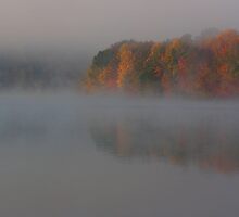 fall mist on the lake by 1busymom