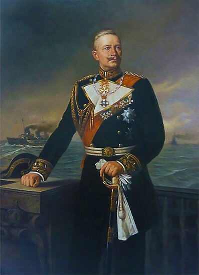 Kaiser Wilhelm Ii In German Navy Uniform Posters By Edsimoneit