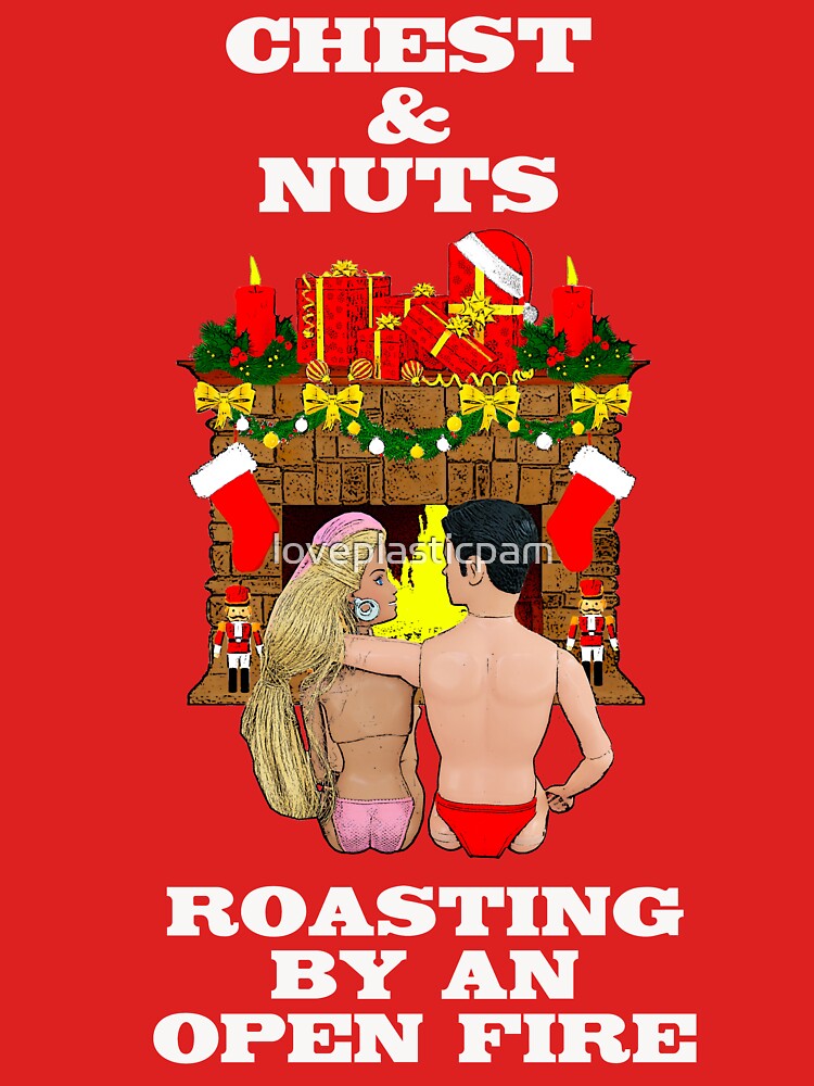 Chest Nuts Roasting By An Open Fire Rude Funny Christmas Tank Top By Loveplasticpam Redbubble