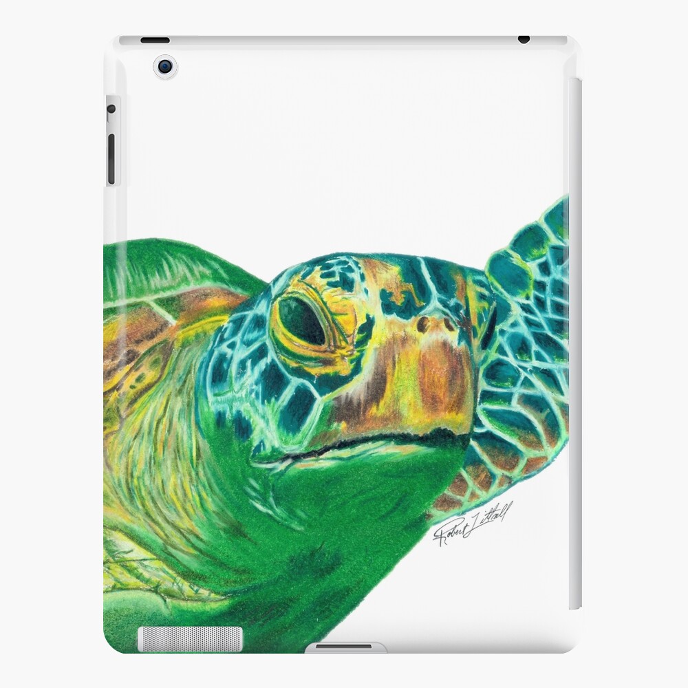 Coque et skin adhésive iPad Illustration originale tortue de mer