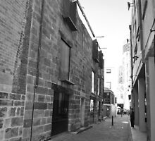 First street in The Rocks, Sydney. by daphadills