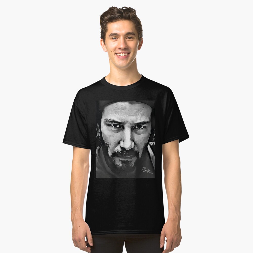 Keanu Reeves Portrait T Shirt By Zero Redbubble