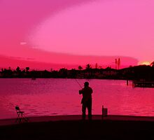 Fishing Day Ends by florene welebny