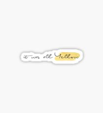 Yellow Aesthetic Stickers Redbubble