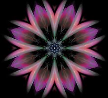 Galactic Boutonniere (fractal kaleidoscope & poem) by Rhonda Strickland