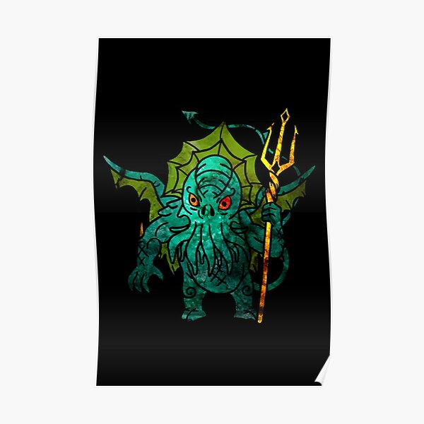 Cthulhu Poster By ElviraDraat Redbubble