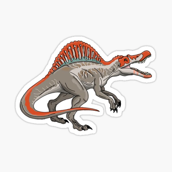 Spinosaurus Dinosaur Design Sticker For Sale By MBshirts Redbubble