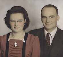 Mom ' N' Pop, Circa 1953 by Al Bourassa