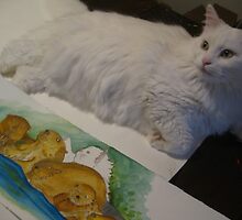 sugar in reality meeting sugar in painting by Nora Fraser