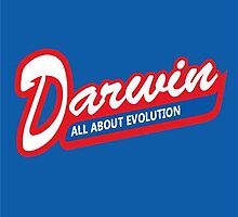 Darwin: All About Evolution anti-religion shirt by Blair McVicar