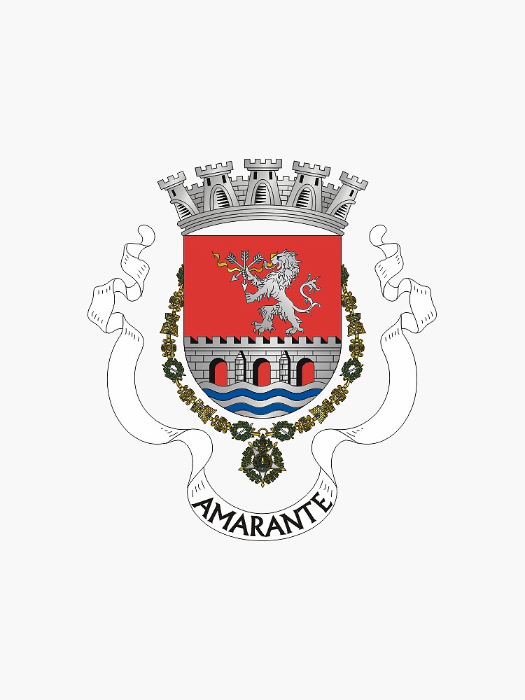 Coat Of Arms Of Amarante Portugal Sticker For Sale By Tonbbo Redbubble