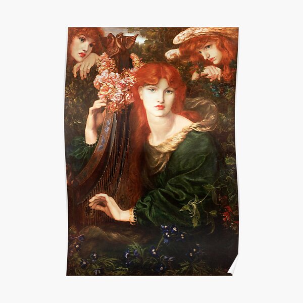 La Ghirlandata Dante Gabriel Rossetti Poster By Forgottenbeauty