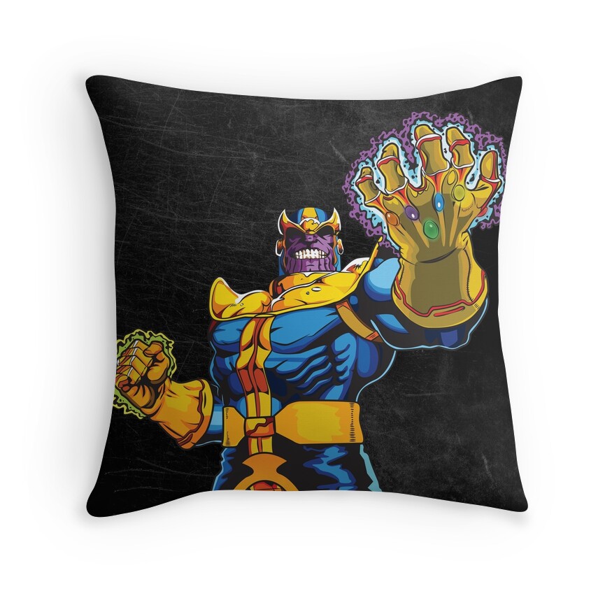 Marvel Thanos Throw Pillows Redbubble