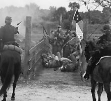 Bridge fight BW by Larry Grayam