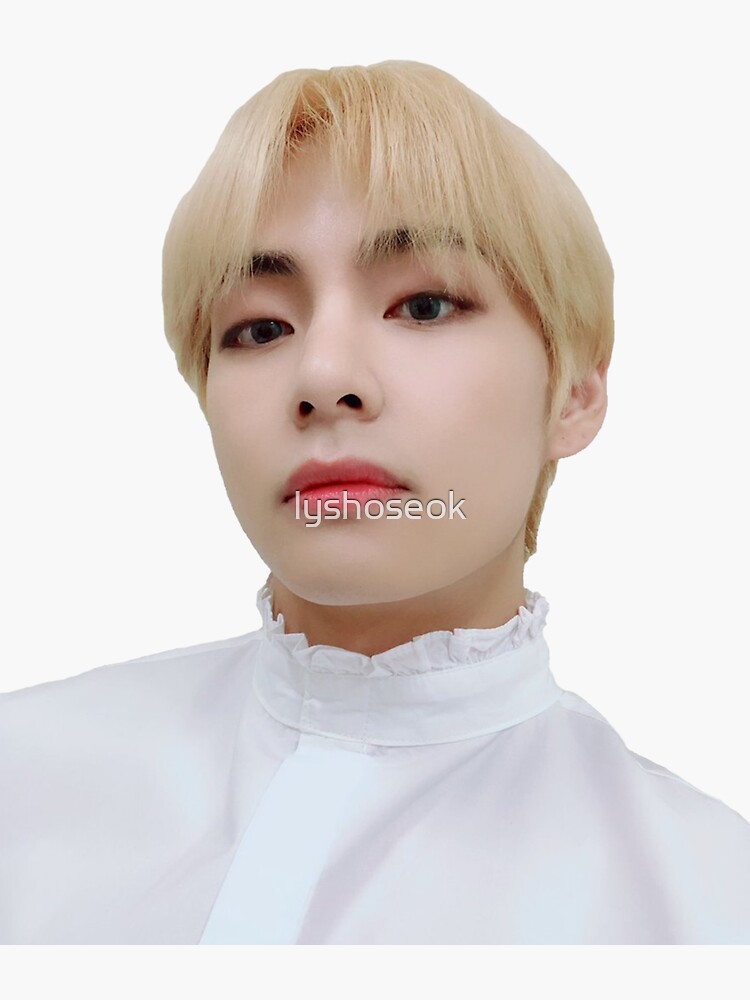 Bts V Selca Sticker By Lyshoseok Redbubble