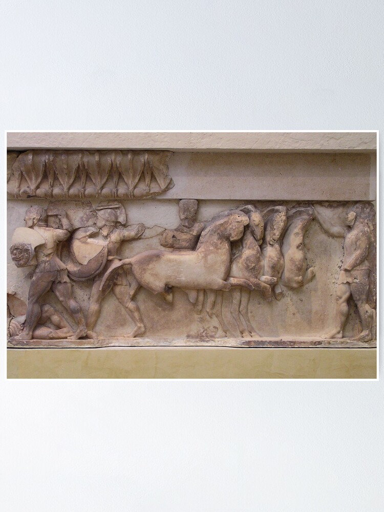 East Frieze Treasury Of Siphnos Delphi Poster For Sale By Cands