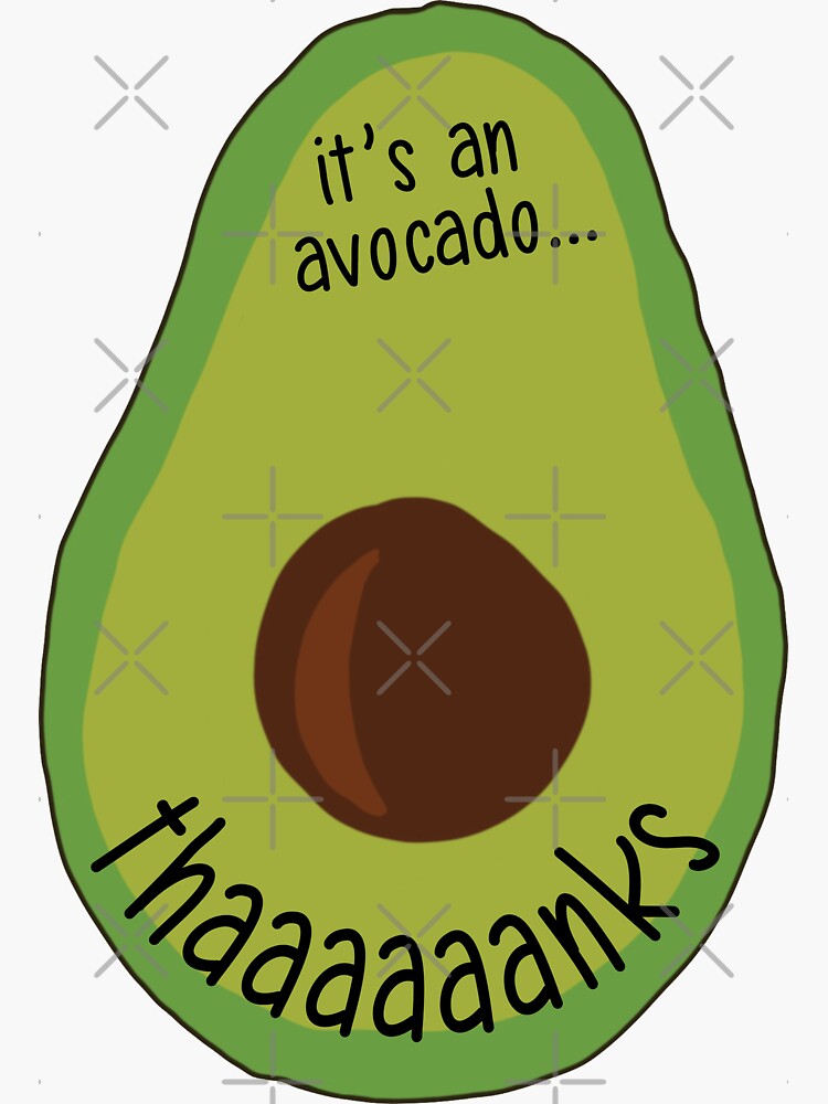 It S An Avocado Vine Sticker For Sale By Logankinkade Redbubble