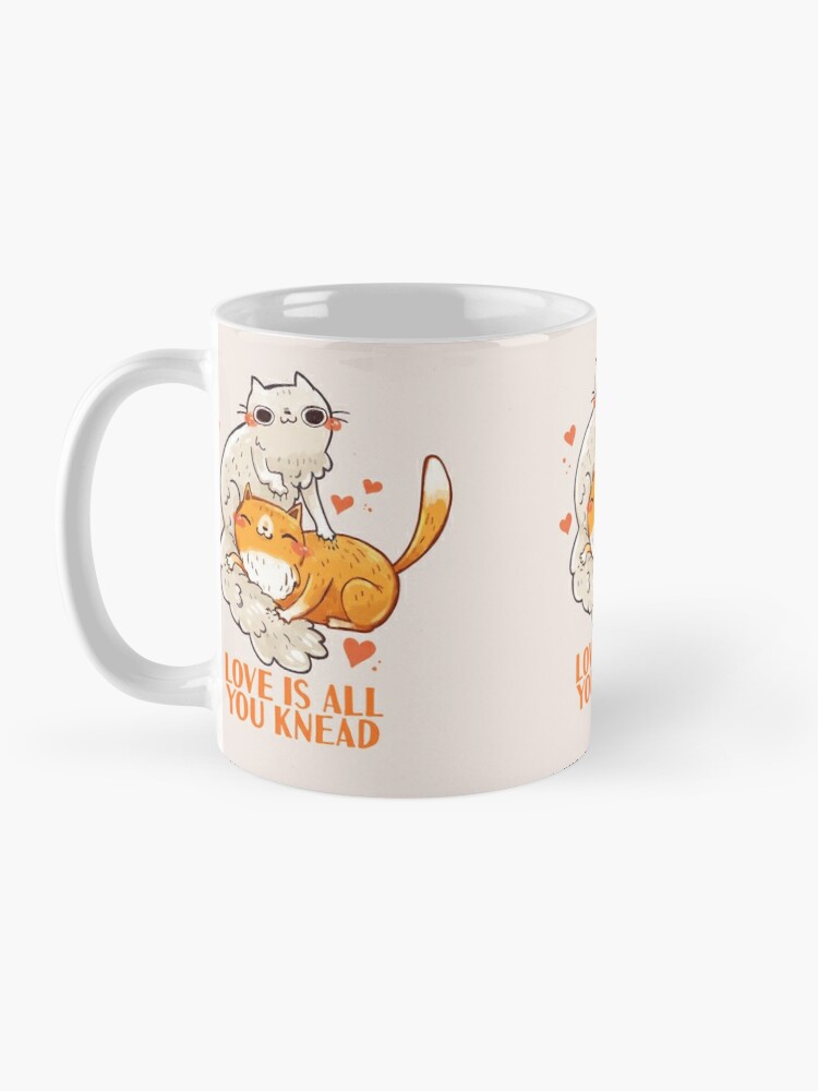 Cute Cats Love Is All You Knead Coffee Mug For Sale By