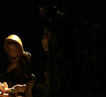 Joseph, Mary and Baby Jesus in a Manger... by RockyWalley