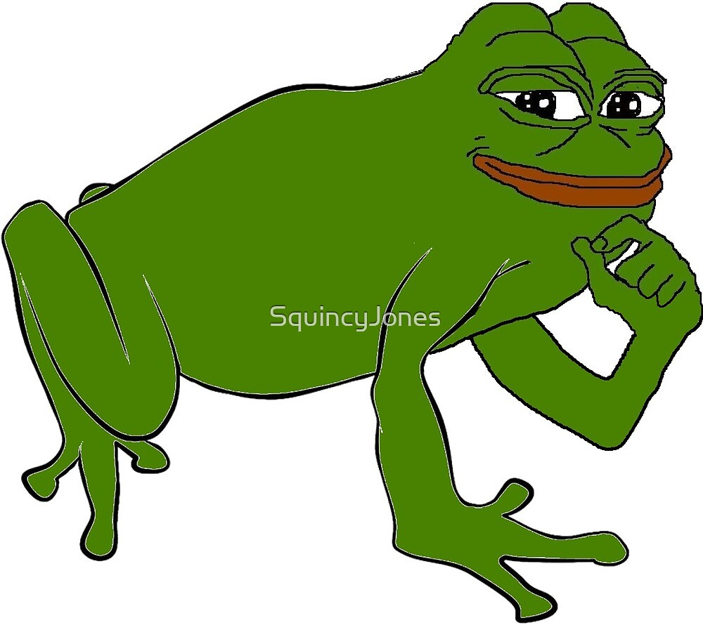 Pepe Happy Frog By Squincyjones Redbubble