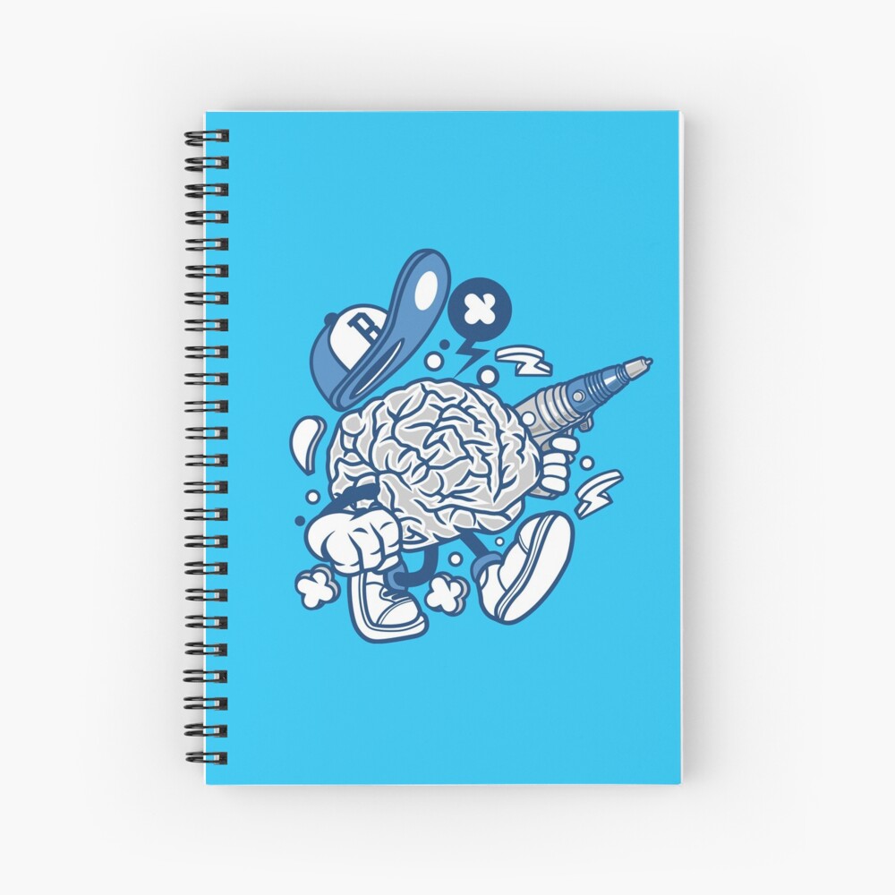 Cuaderno De Espiral Personaje De Dibujos Animados De Brain Ray Gun