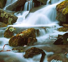 RUSHING CASCADE by Chuck Wickham