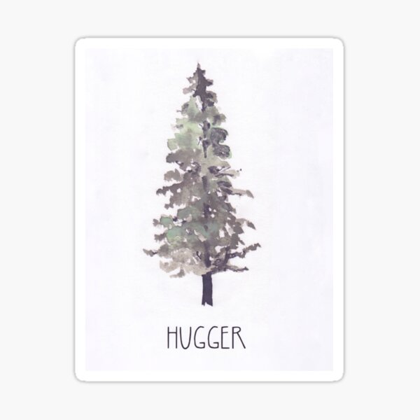 Tree Hugger Sticker For Sale By Eerankin Redbubble