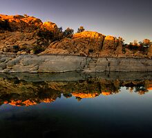 Watson Lake Glow by Bob Larson