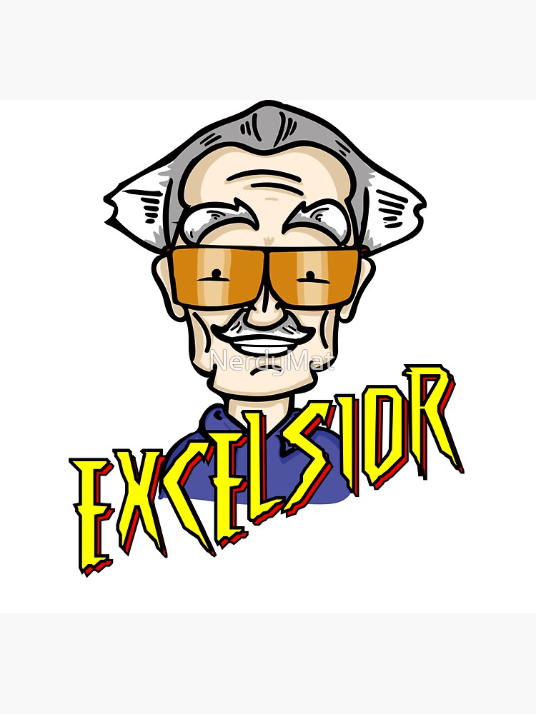 EXCELSIOR Stan Lee Tribute Sticker For Sale By NerdyMat Redbubble