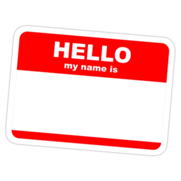 Hi My Name Is Stickers By Stuart Stolzenberg Redbubble