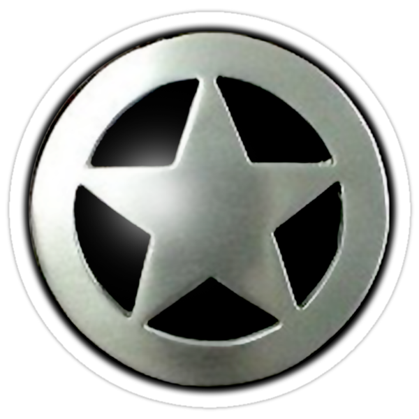 Sheriff star badge Stickers by Steve Dunkley | Redbubble