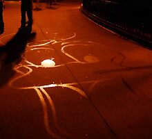 Sidewalk Water Art by Elizabeth Hubbard