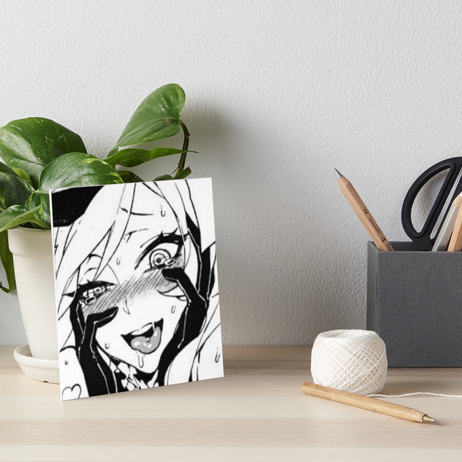 Hentai Face Art Board Print For Sale By Krysten Redbubble