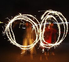 Slow shutter speed, sparklers by Gemmka