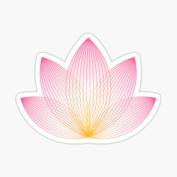 Light Pink Lotus Flower Sticker For Sale By Slanapotam Redbubble