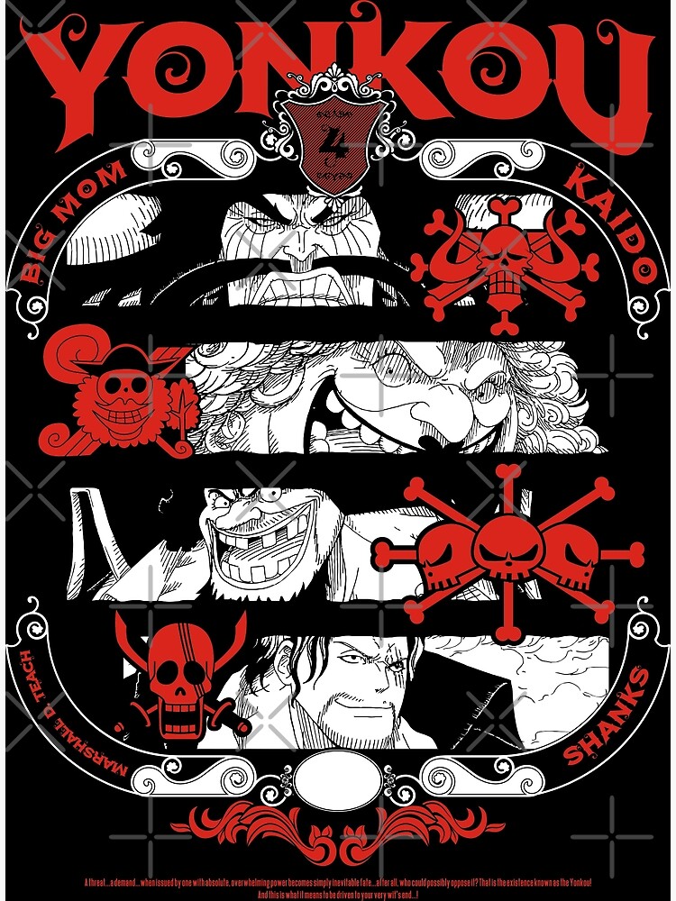 P Ster Yonkou Big Mom Kaido Shanks Ense A De Mounta Redbubble